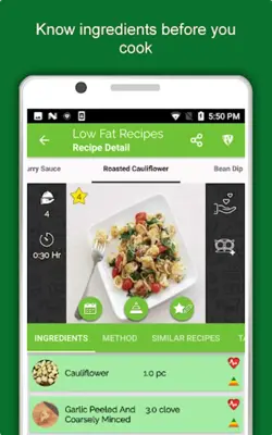 Low Fat Recipes Lose Belly Fat android App screenshot 2