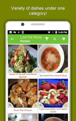 Low Fat Recipes Lose Belly Fat android App screenshot 3