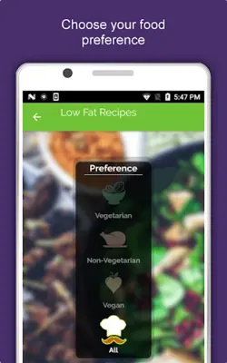 Low Fat Recipes Lose Belly Fat android App screenshot 7