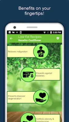 Low Fat Recipes Lose Belly Fat android App screenshot 8